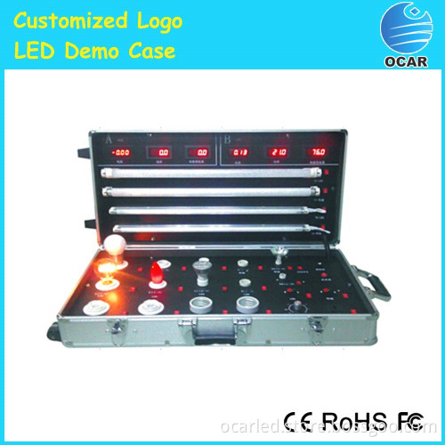 led test tool case portable led light sample display case